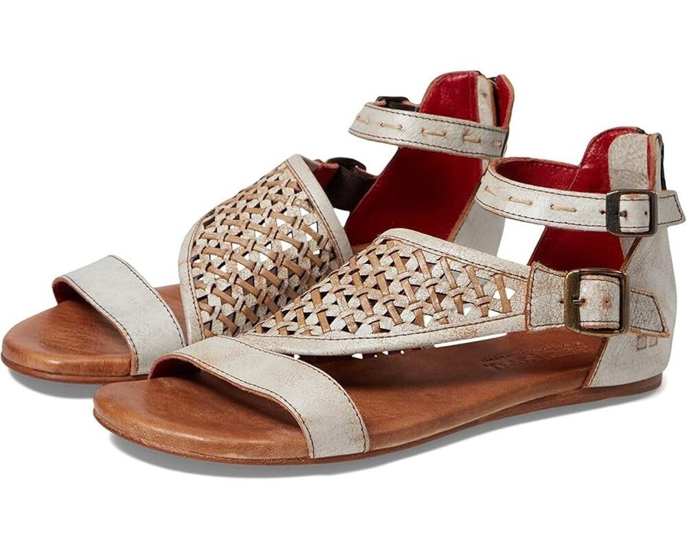 Bed Stu Bellatrix II Women's Nectar Whitewash Flat Sandal 9 M